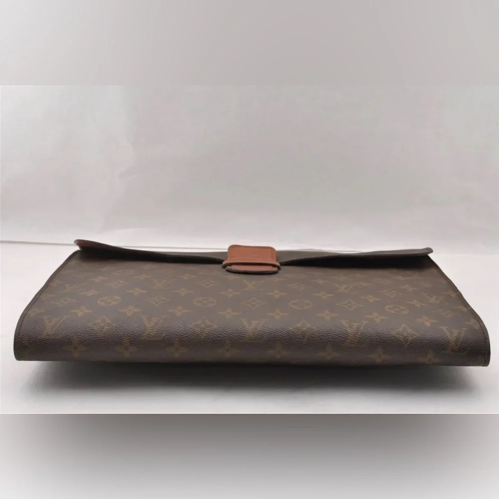 Louis Vuitton Monogram Poche Ministre Document Case Authentic Vintage 70s Model